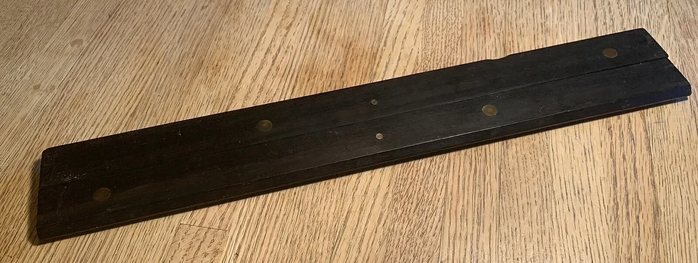 Thumbnail: Civil War Period Parallel Ruler Stamped USN 1860