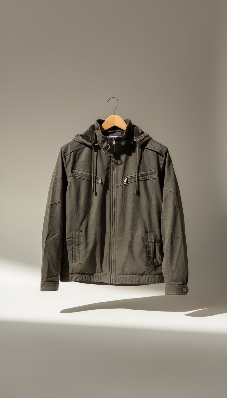 Jaqueta Masculina com Capuz