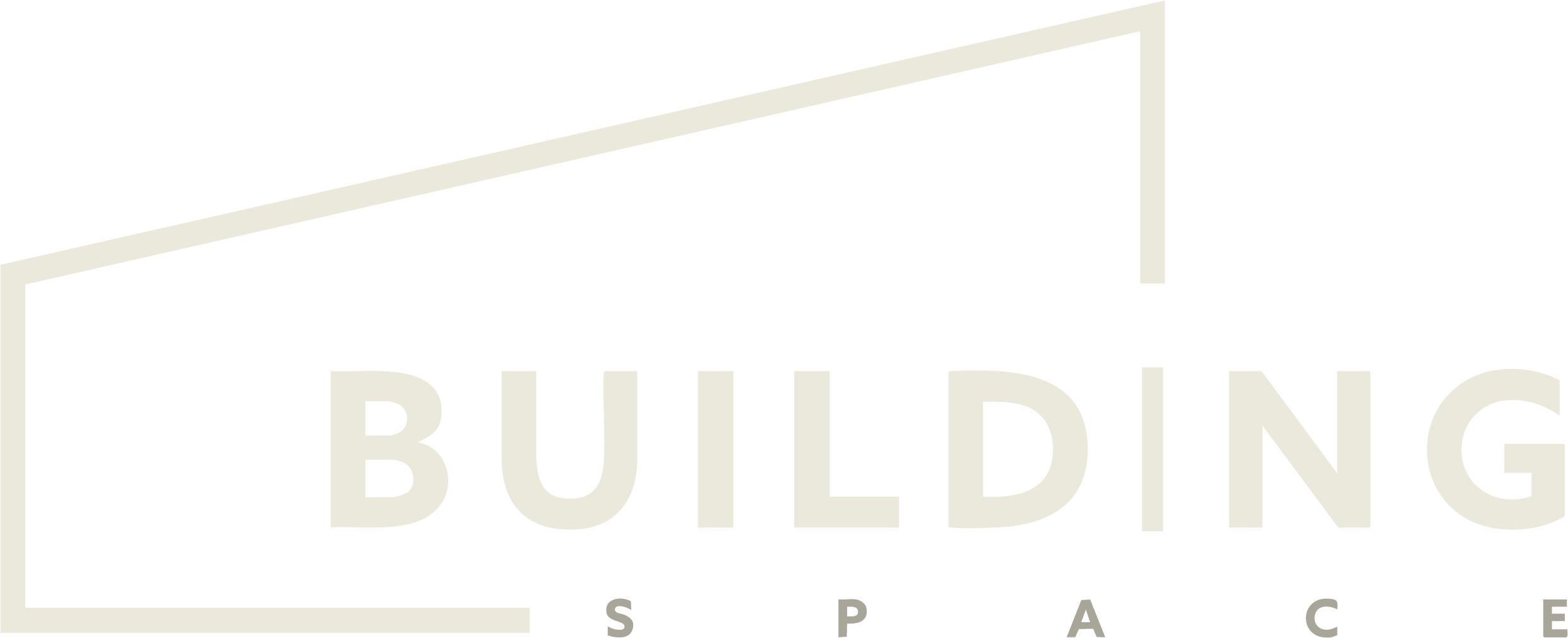 Logotipo de Building Space con silueta de estructura