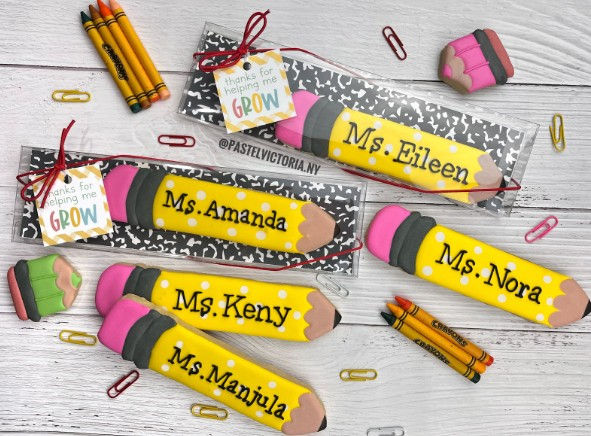A Pencil Full of Thanks – Personalized Cookie for Teacher Appreciation