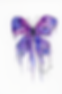 Purple watercolor butterfly art