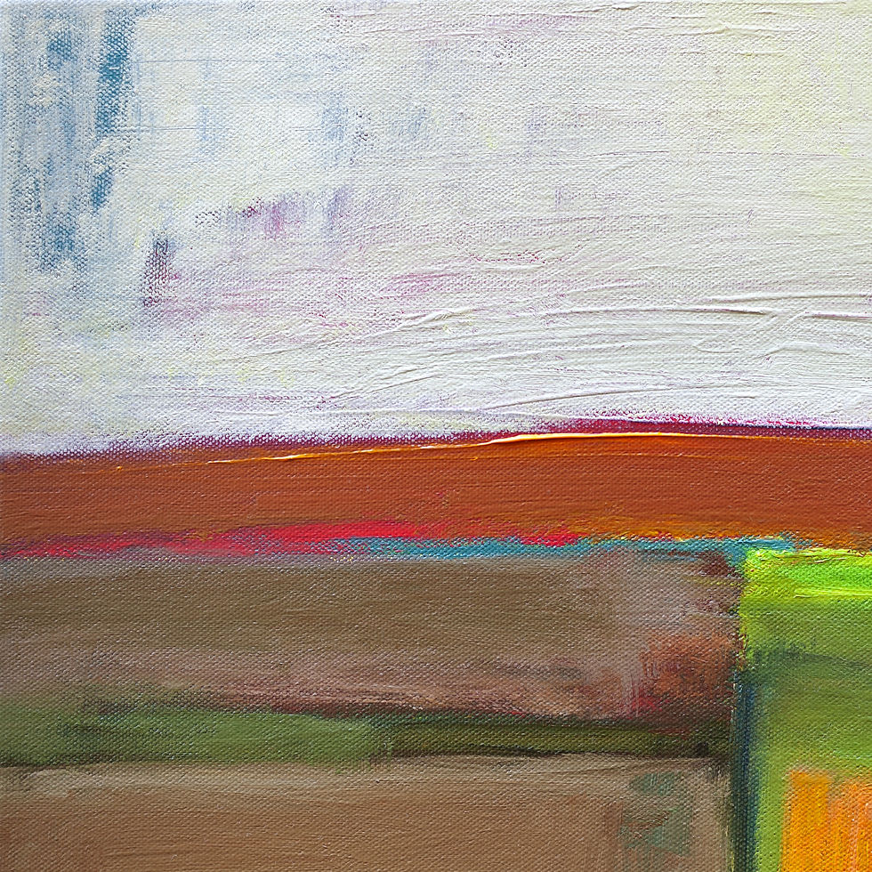 Thumbnail: Earthy Green, 2025 - Oil on canvas 40x40cm