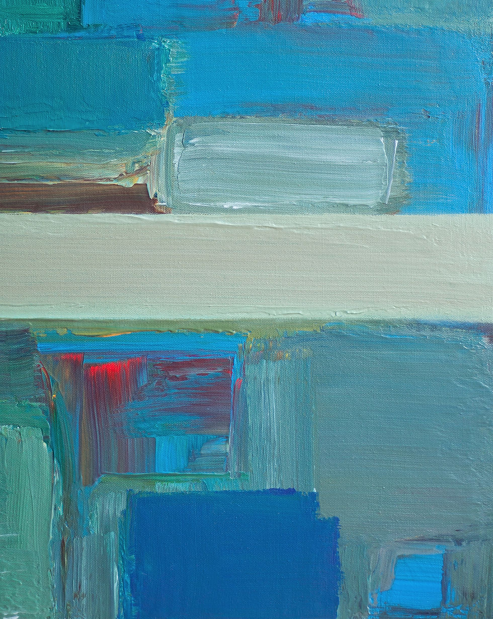 Thumbnail: Blue Coast, 2023 - Acrylic on canvas 30x24in
