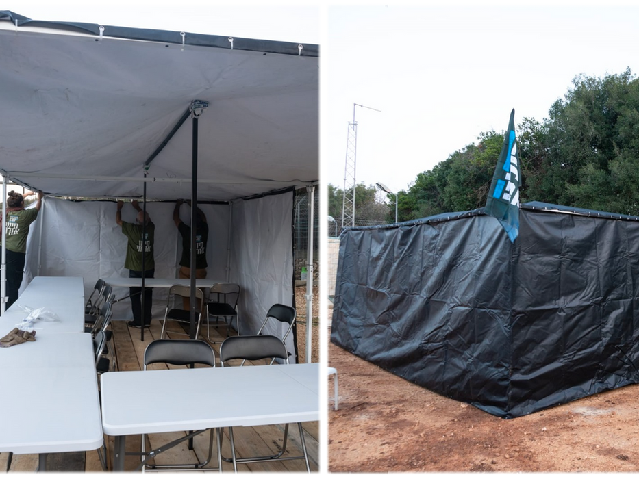 כיפת ברזנט מחסה לחורף