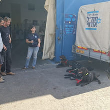 בתמונת⬆️השבוע: "כלבים של תקווה" 4 מטפלים ו4 כלבי שירות בתיירות מרלו"ג.