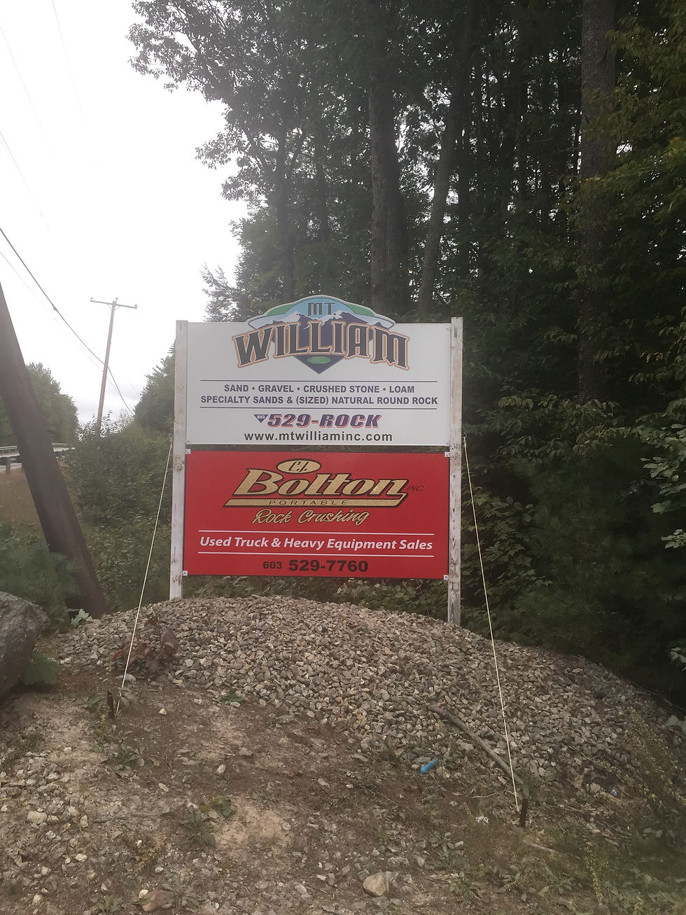 Lusterboard Sign