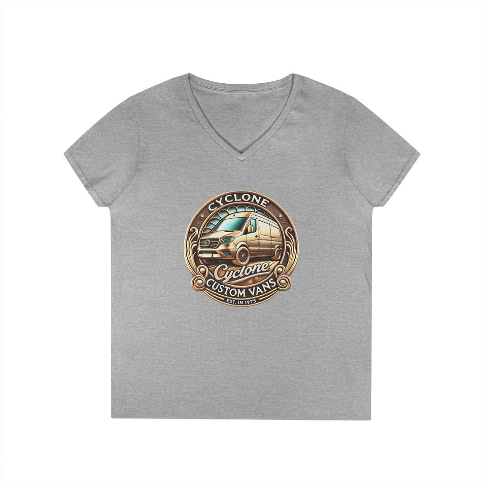 Thumbnail: Cyclone Custom Vans Womans V-Neck T-Shirt 