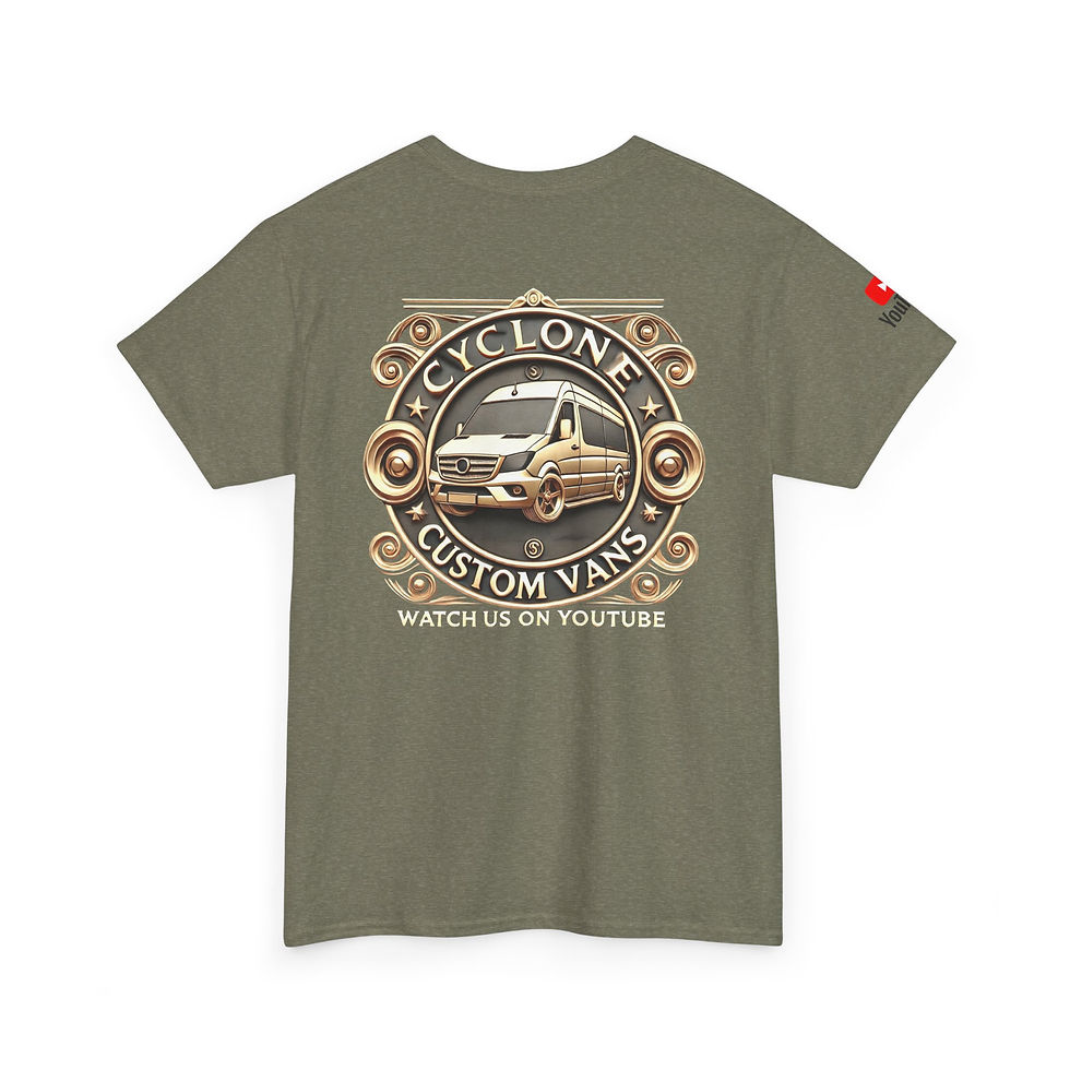 Thumbnail: Cyclone Custom Vans Unisex Heavy Cotton Tee - Vintage
