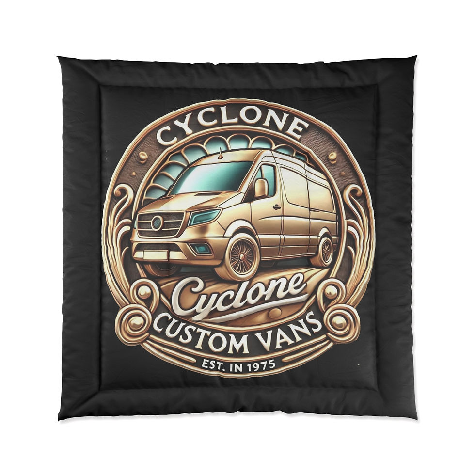 Thumbnail: Cyclone Custom Vans Comforter - Cozy Automotive Style Bedding