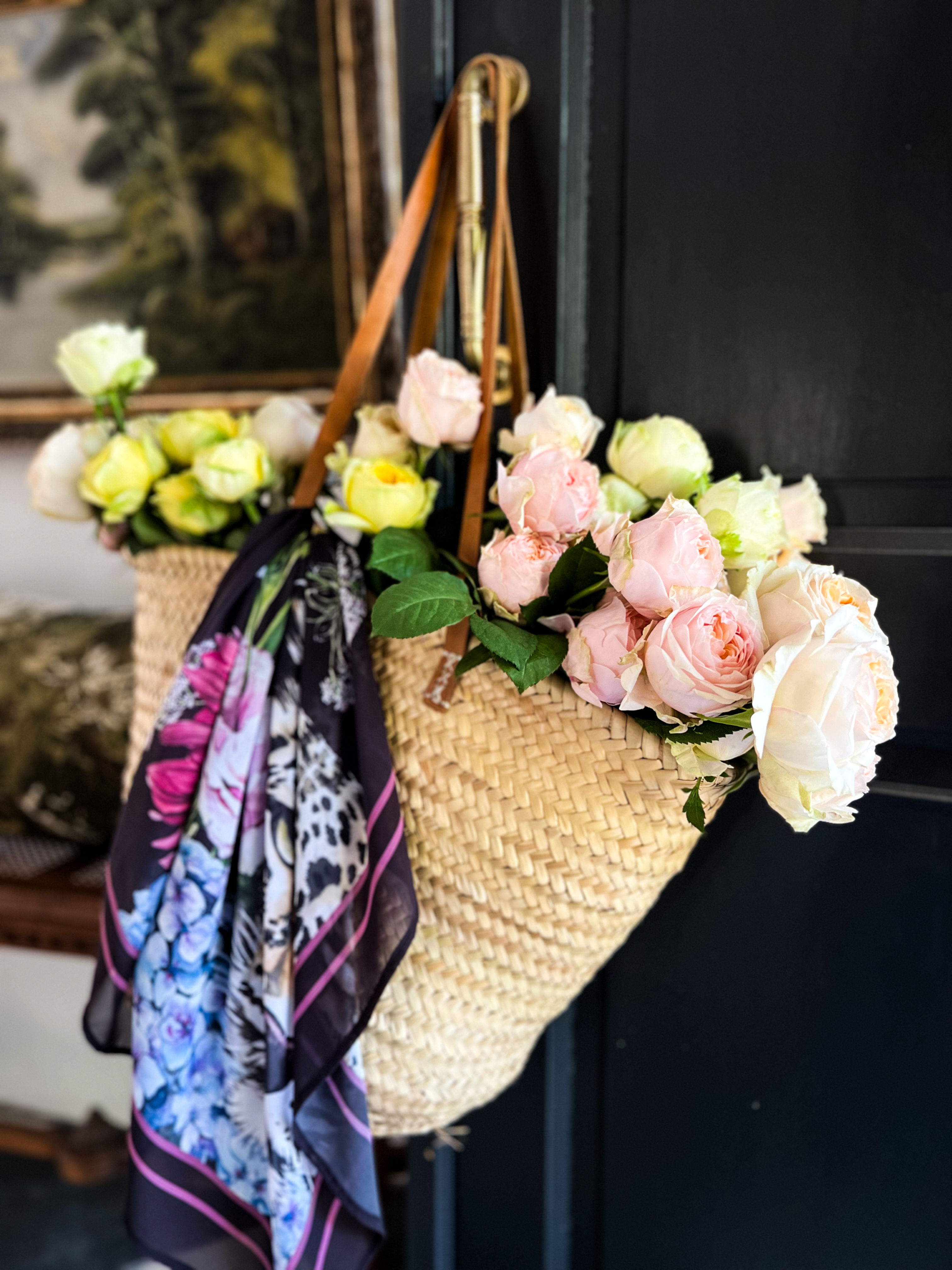 The Peony Rose and Limited Edition Scarf (10 stems + Scarf)