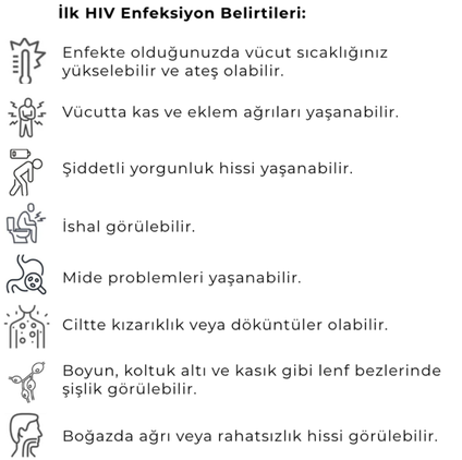 hiv belirtileri