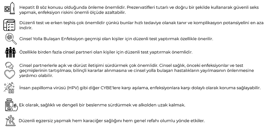 hepatit b belirtileri