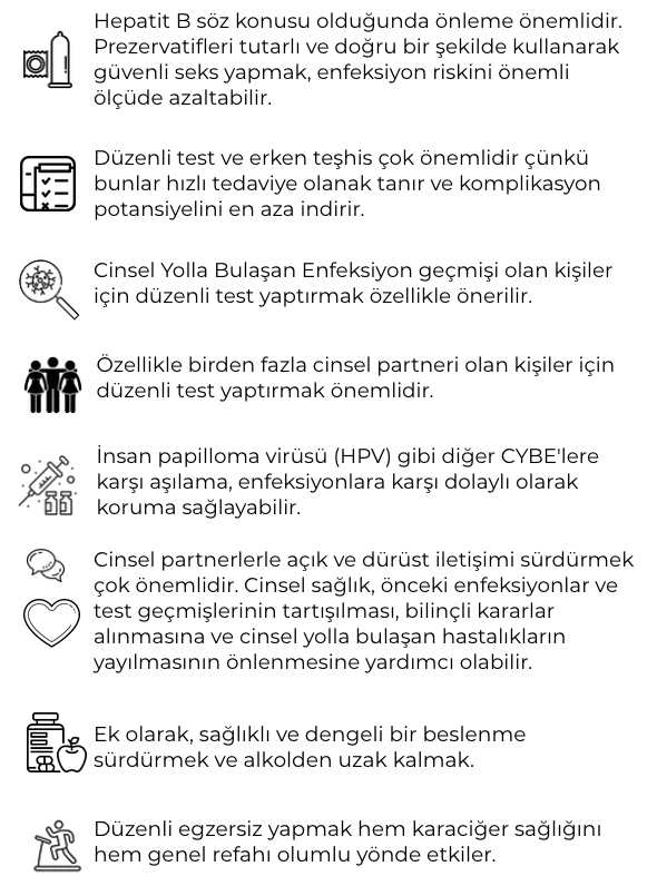 hepatit b belirtileri