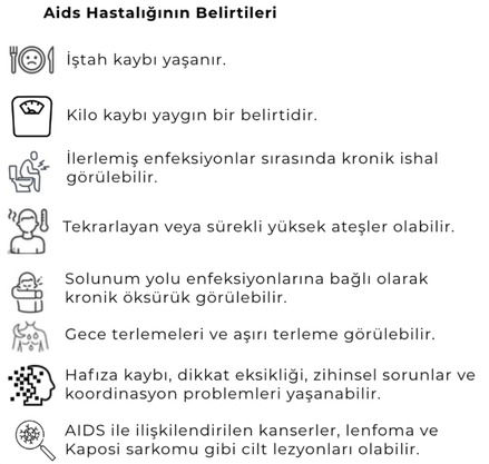 hiv belirtileri