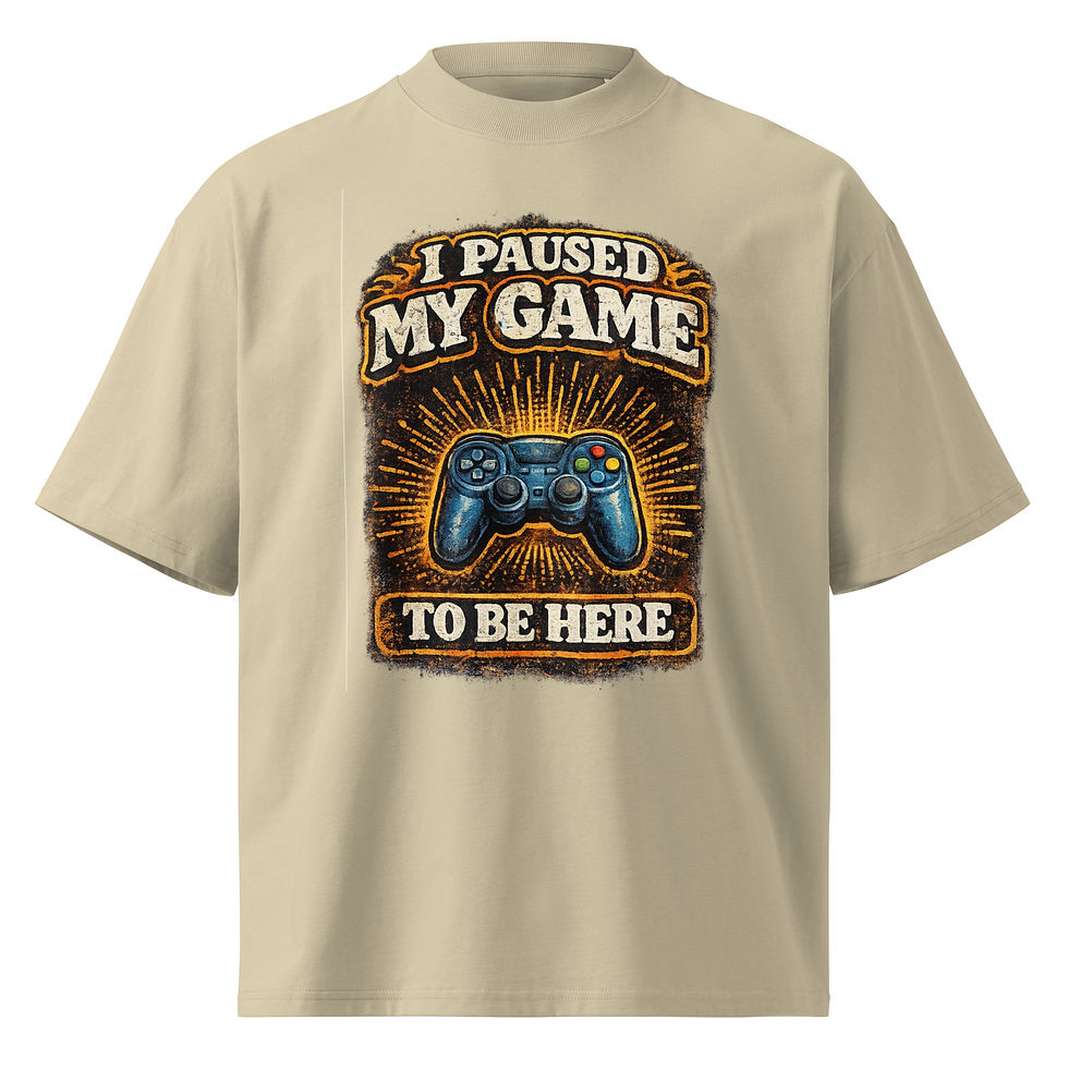 Thumbnail: Unisex organic oversized high neck t-shirt