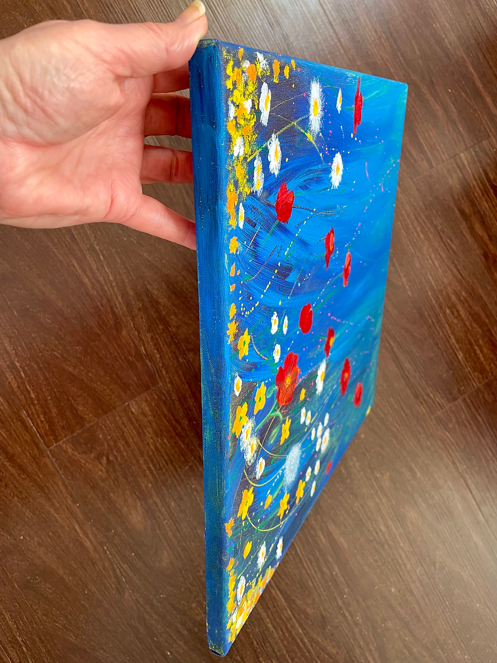 Thumbnail: Just Like A Wildflower ~ 40 x 40cm acrylic on canvas