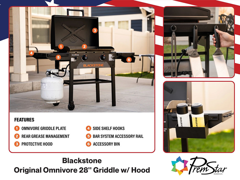Blackstone Original Omnivore 28 Griddle w Hood Image PremStar.jpg