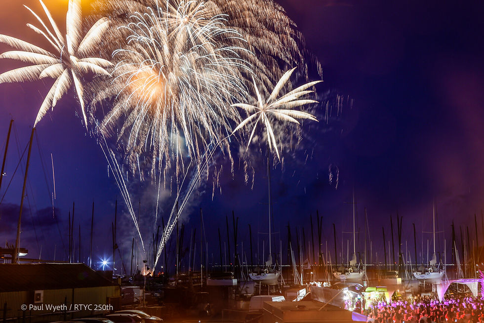 fireworks at royal thames anniversary regatta