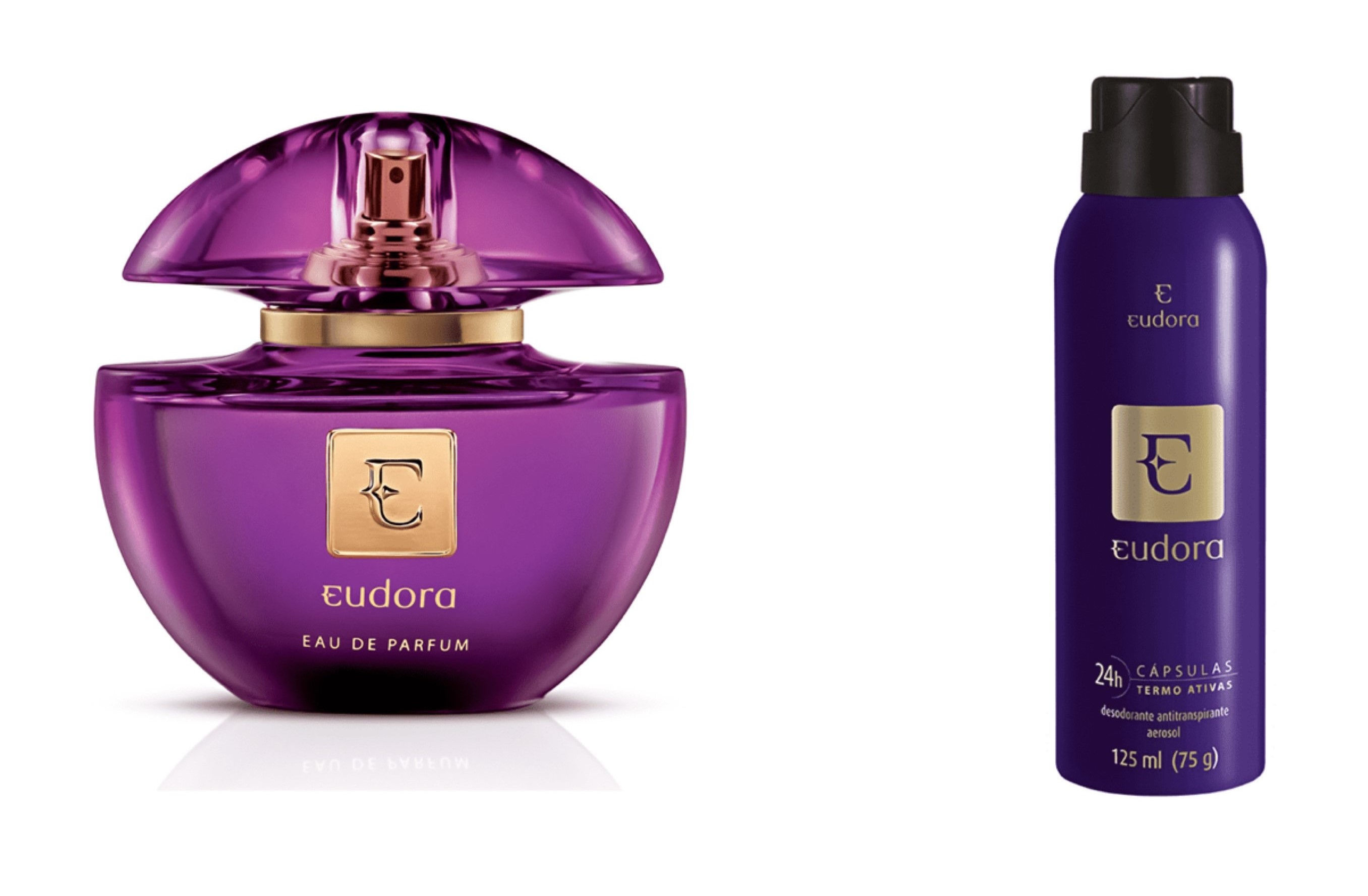 Combo Eudora Eau De Perfum 75ml e Antitranspirante 125ml De Eudora Produto Novo