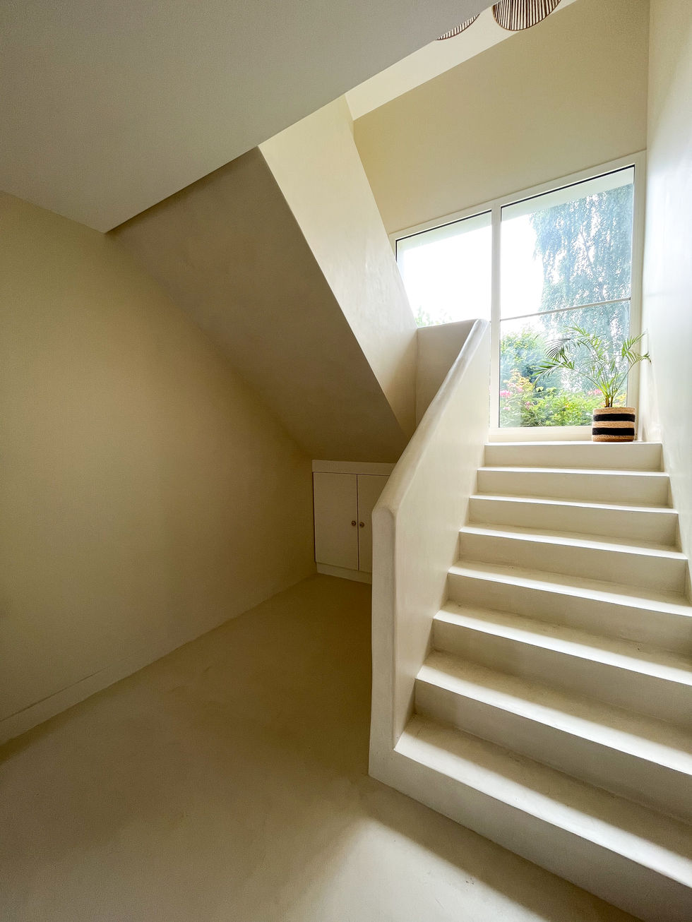 Escalier en béton ciré