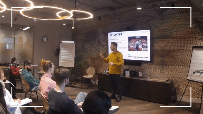 Hack Yourself public speaking training