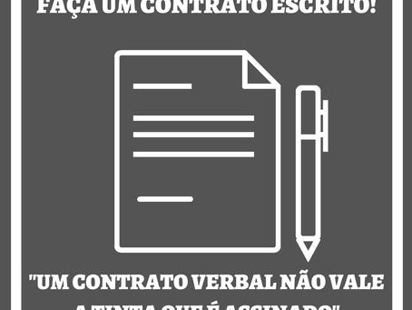 A IMPORTÂNCIA DO CONTRATO ESCRITO