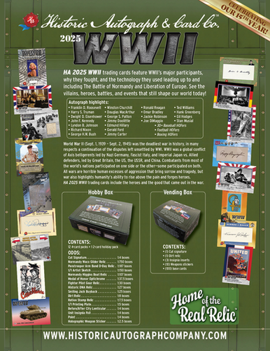 2025 WWII Bonus Hobby Box | historicautographs