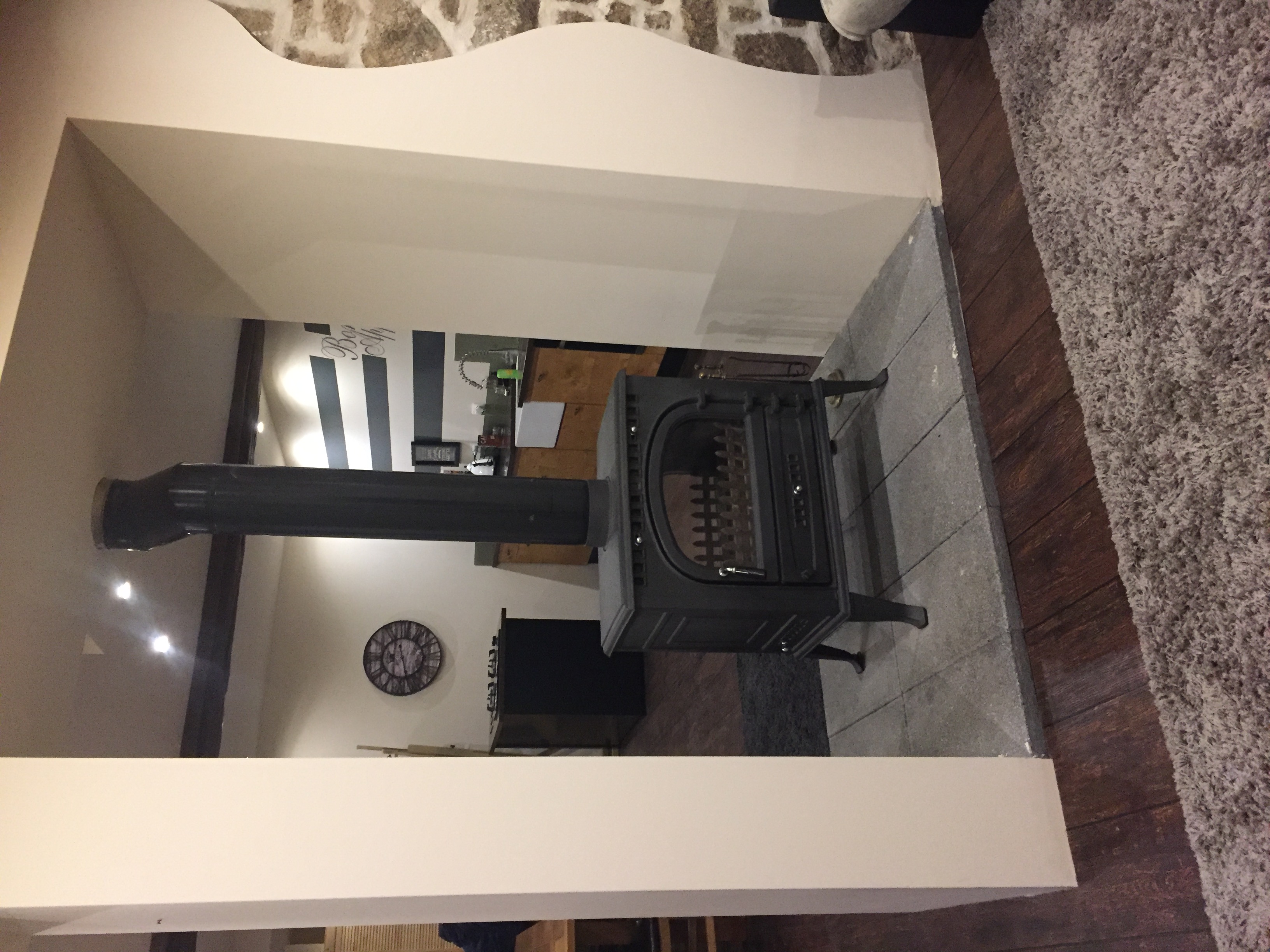 double sided log burner