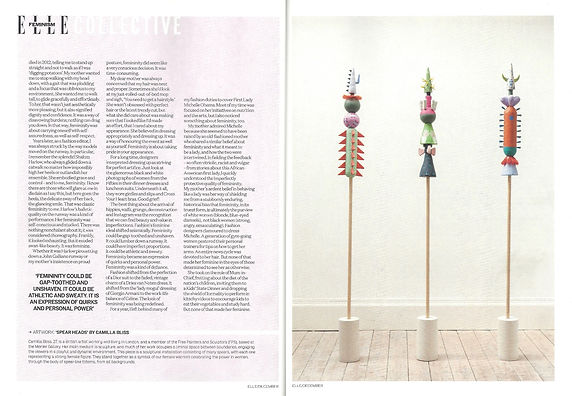 Spear Heads Elle Magazine