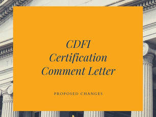 CDFI Certification Public Comment