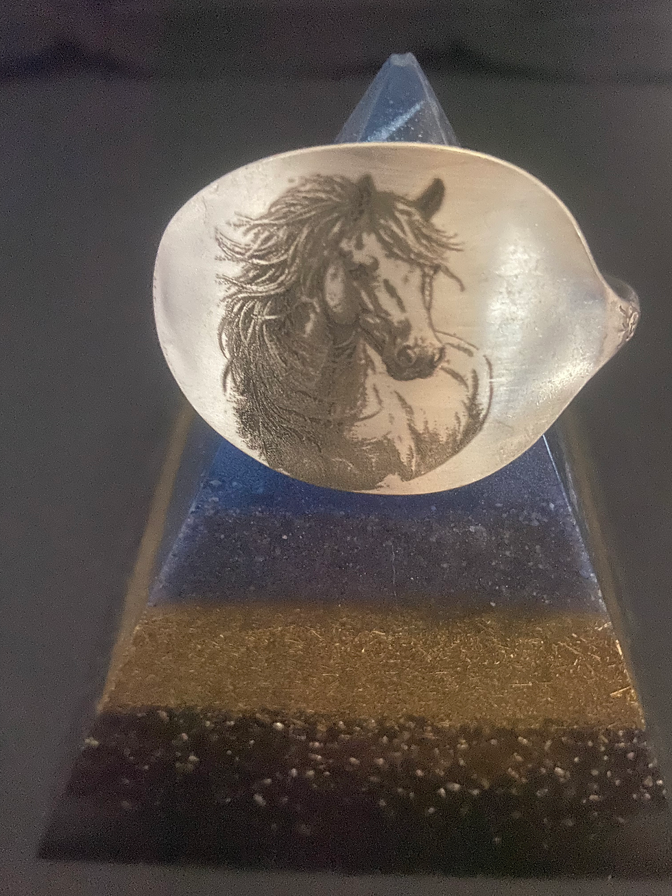 Thumbnail: Horse cuff on White Orchid