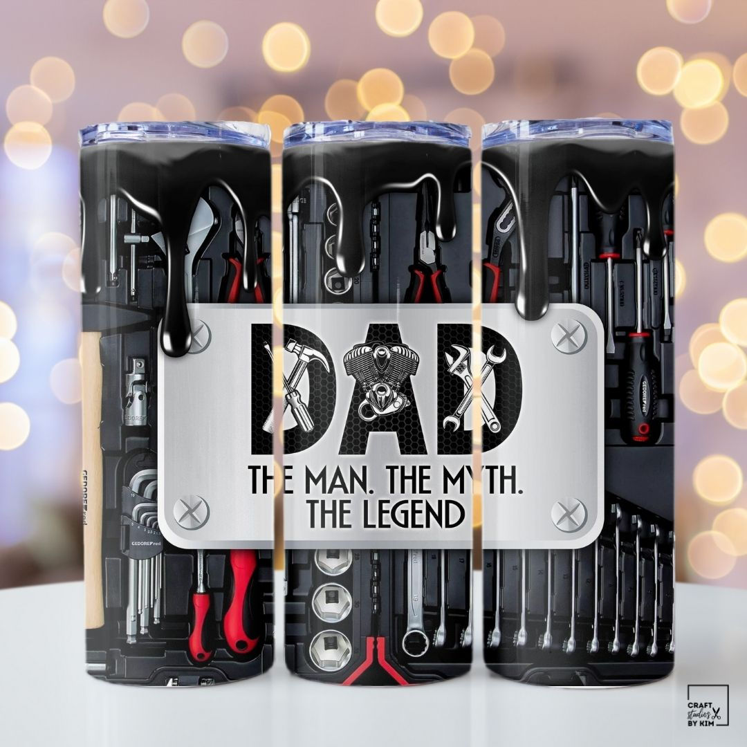 Dad The Myth The Legend - 20oz Stainless Steel Tumbler