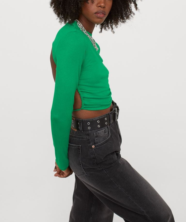 Thumbnail: H&M Green Open-backed Top