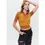 Thumbnail: Urban Outfitters Bryce Jacquard Warm Brown & Yellow Knit Polo