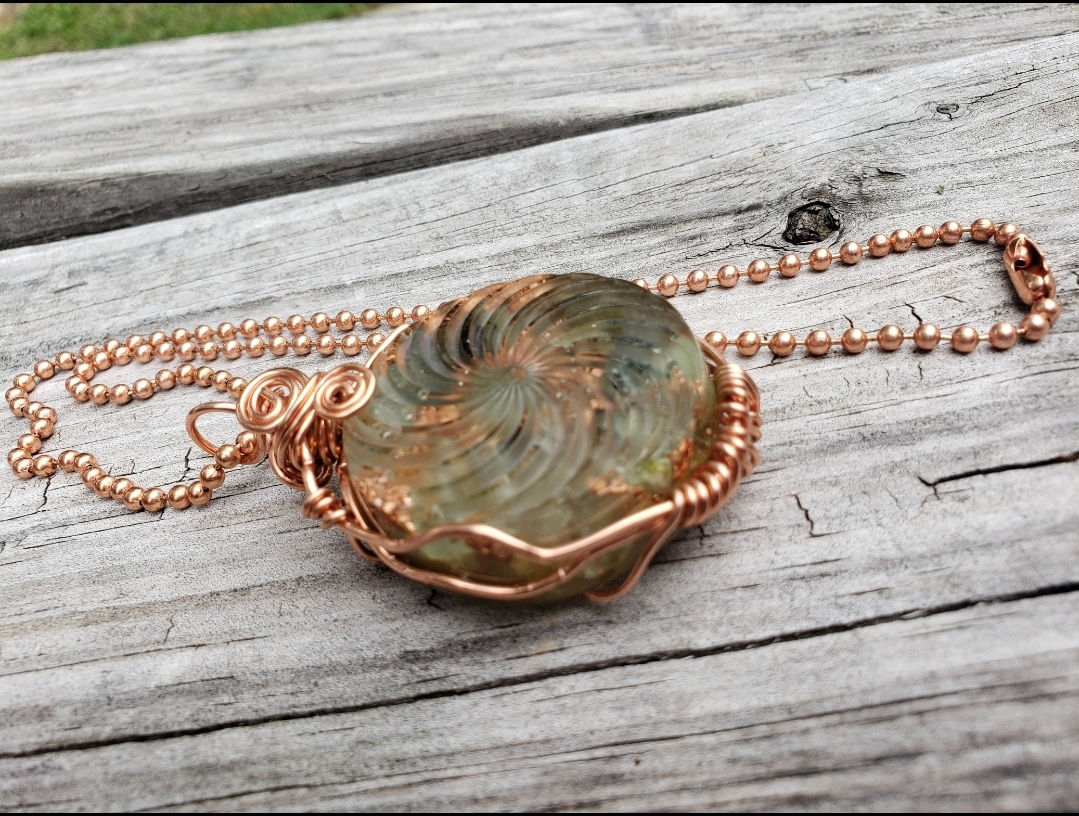 Spiral Orgone Medallion