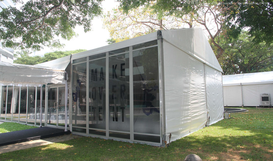 Aircon units used in Aluminium A-Shaped Tent