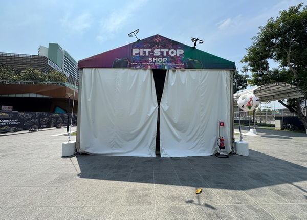 Aluminium Engineered Tent A-shaped Tent used in F1 2025