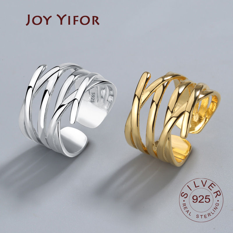 925 Sterling Silver Rings For Women Zircon Gold Ring Anillos Plata 925 Para Muje
