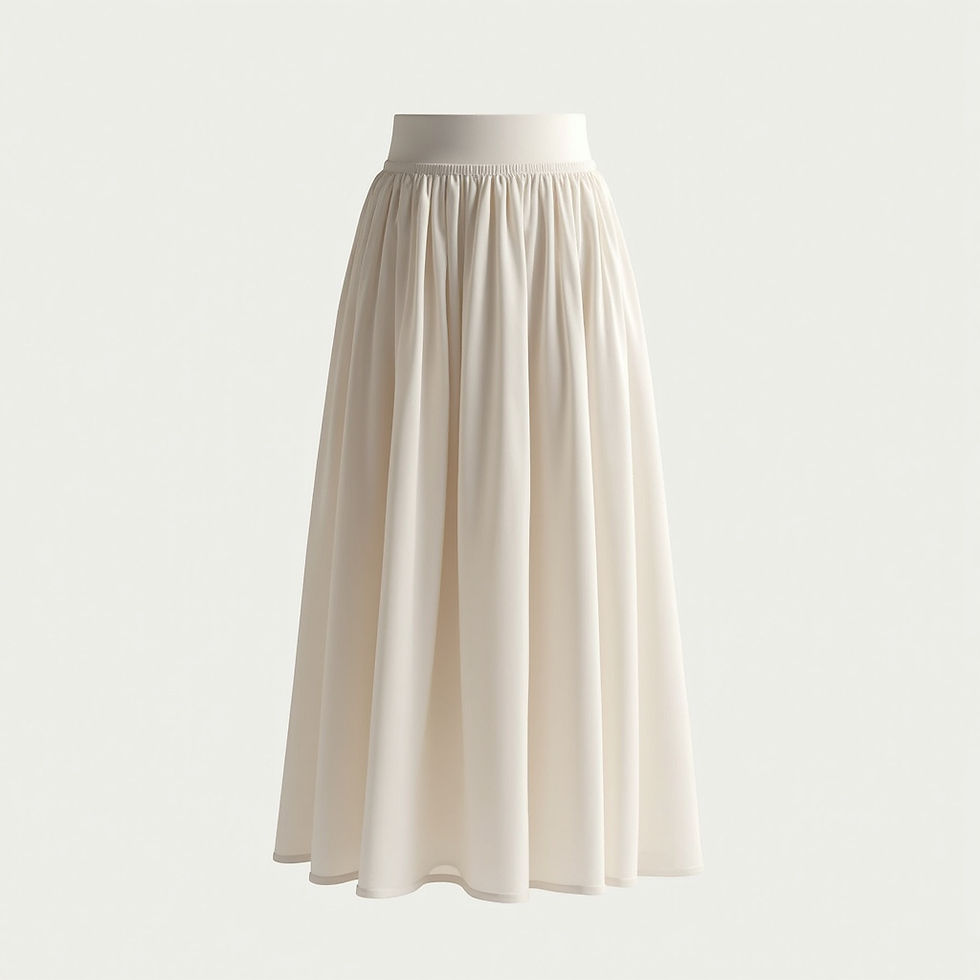 Chiffon Midi Skirt