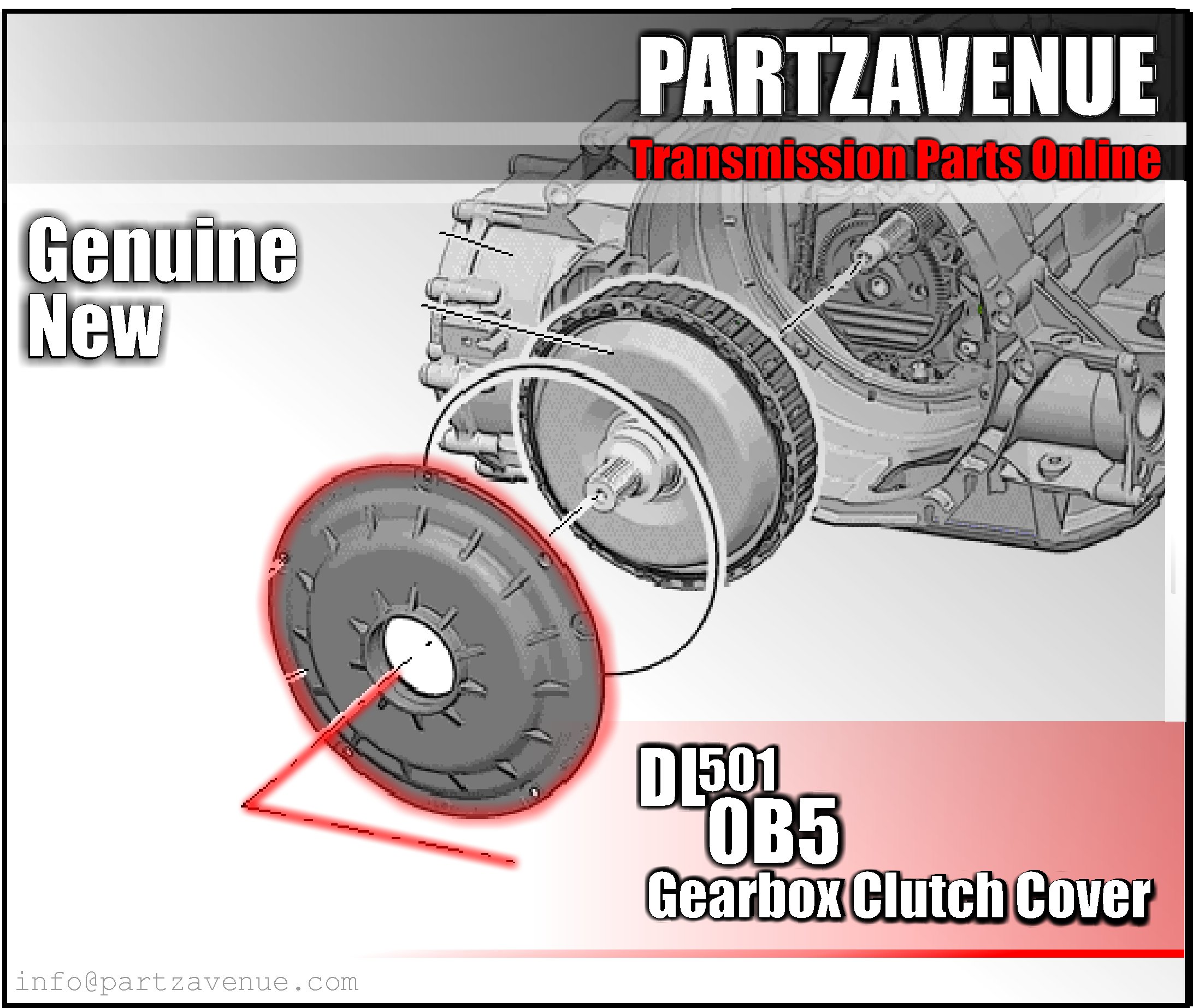 DL501 Clutch cover 0b5