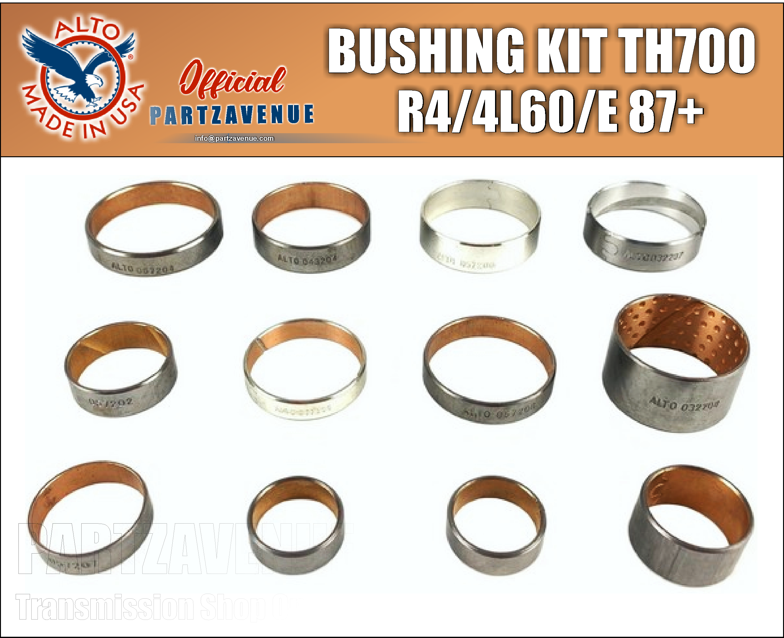 BUSHING KIT TH700 R4 4L60 , 4L60E