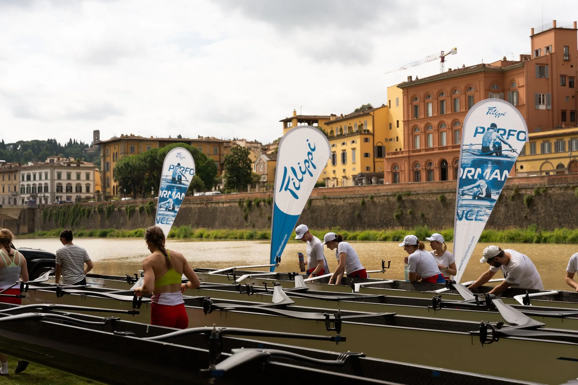 Filippi Canottieri Firenze boats for the San Giovanni Challenge