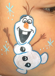 Olaf Face Painting