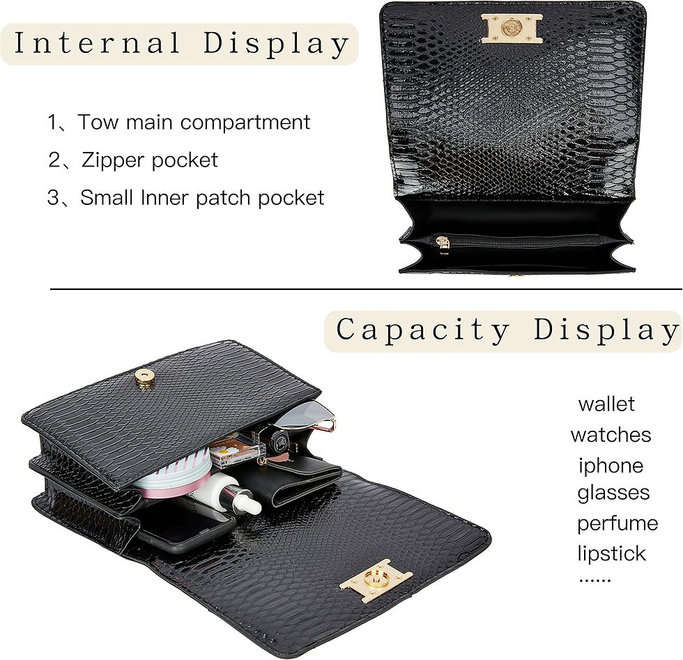 Thumbnail: Leather Shoulder Bag Chain Purse for Women - Fashion Crossbody Bags Vintage