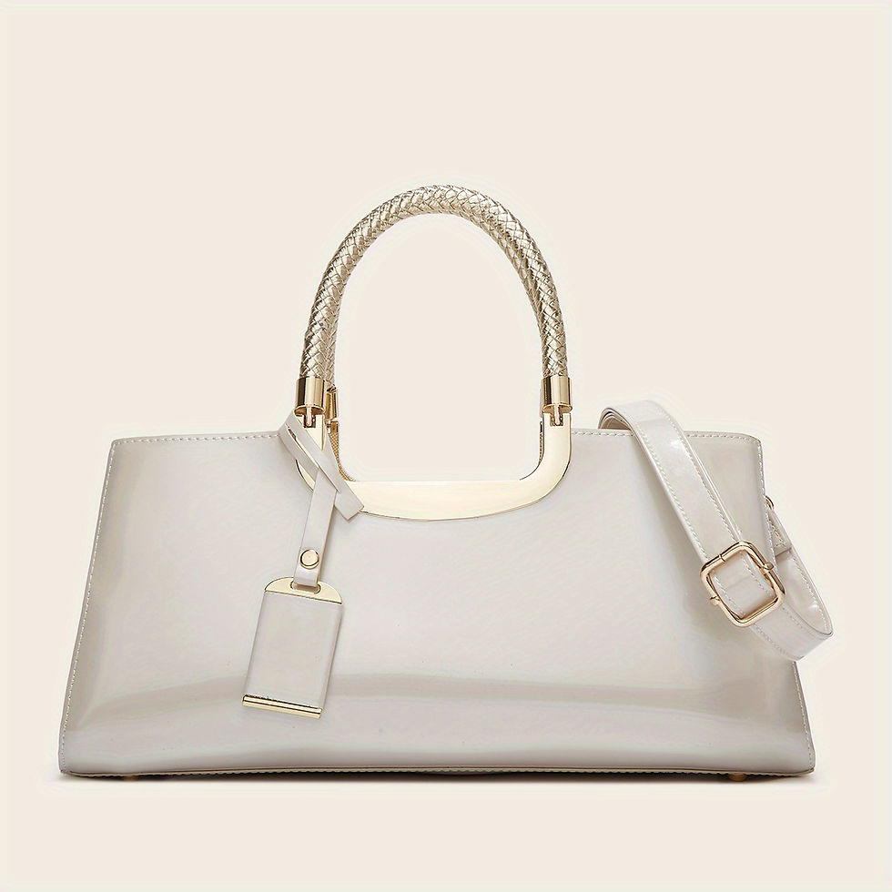 Thumbnail: Stylish Patent Leather Handbag for Women - Everyday Use
