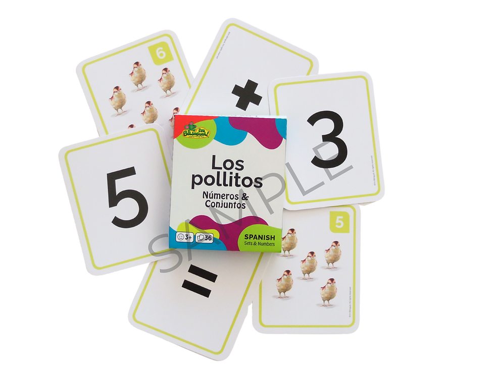 Miniatura: Libro grande de Los Pollitos sets de tarjetas - Números/Conjuntos y Vocabulario