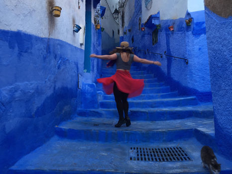 Blue houses with Blue windows: Morocco