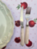 Pomegranate canvas placemats