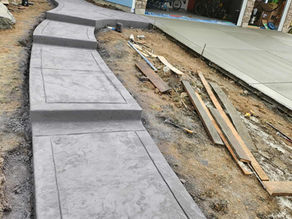 Stamped Concrete Steps, Driveway Combo 2025