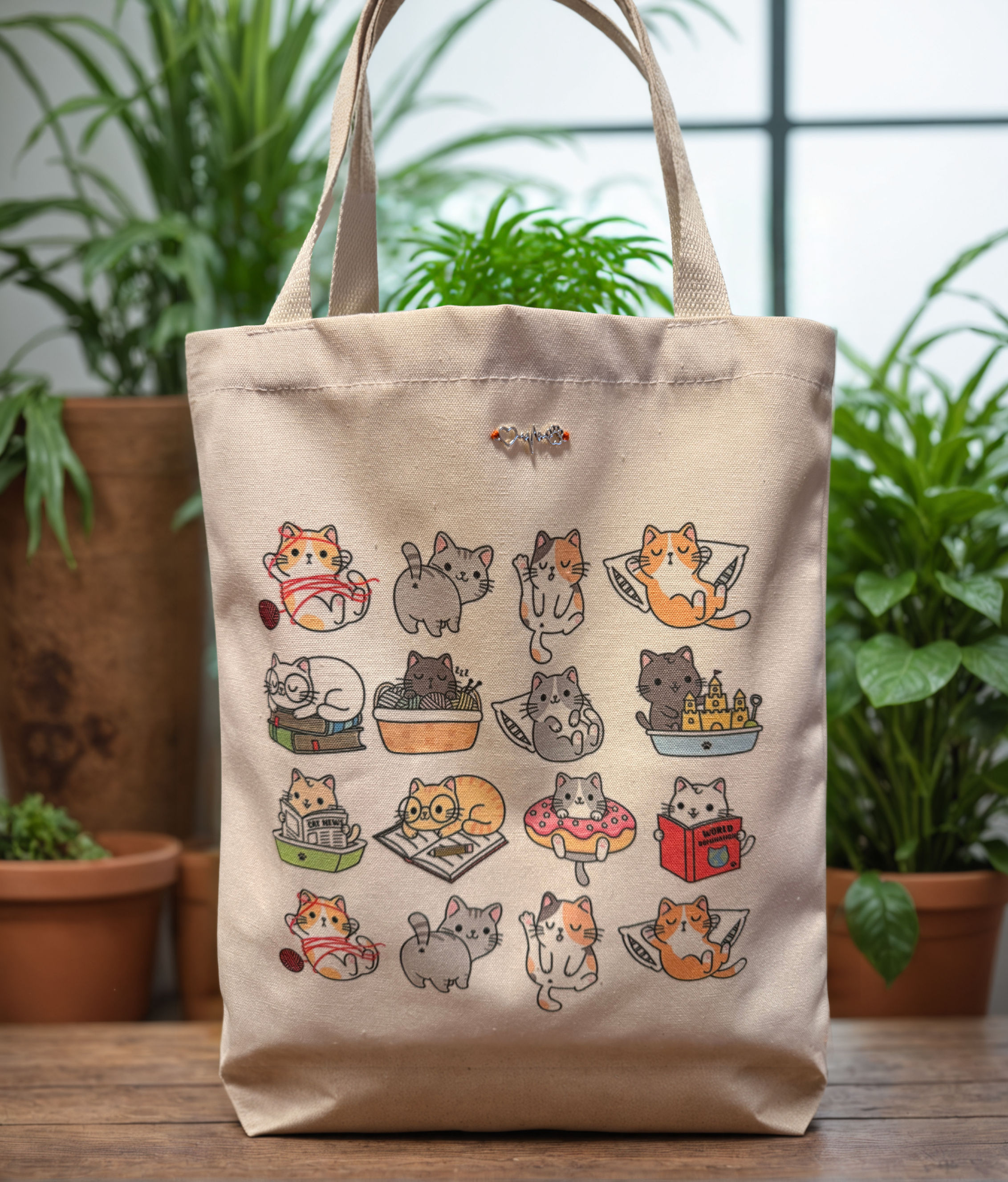 Purr-fect Moments: A Mood for Every Meow Tote Bag